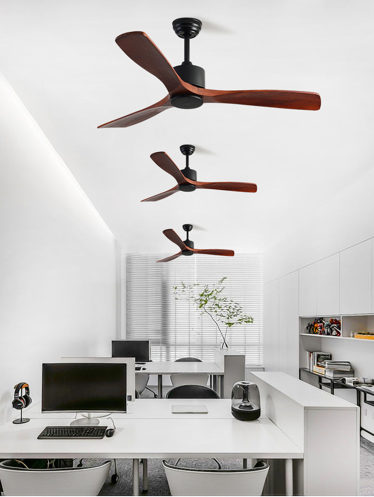 52''Black&Brown Ceiling Fan by USOR - Australian Ceiling Fan Store
