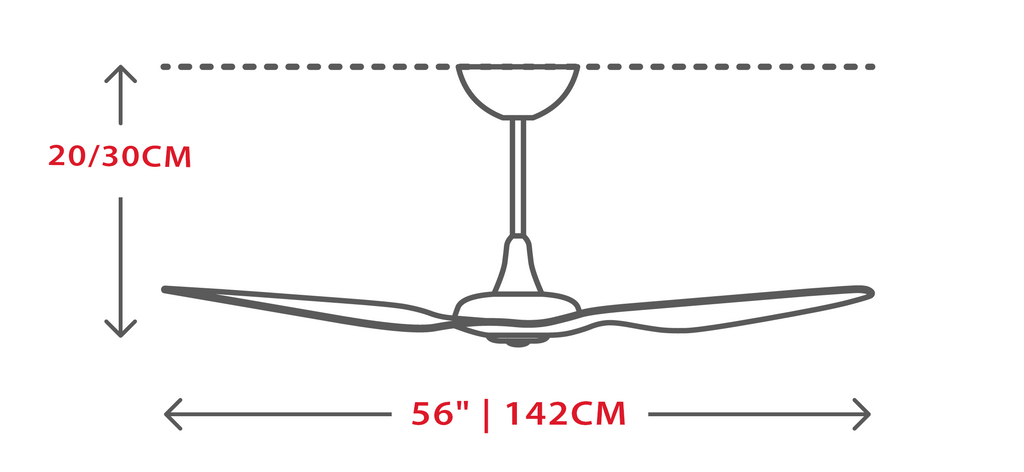 Ceiling Fan with LED Light by USOR - Australian Chandelier Store