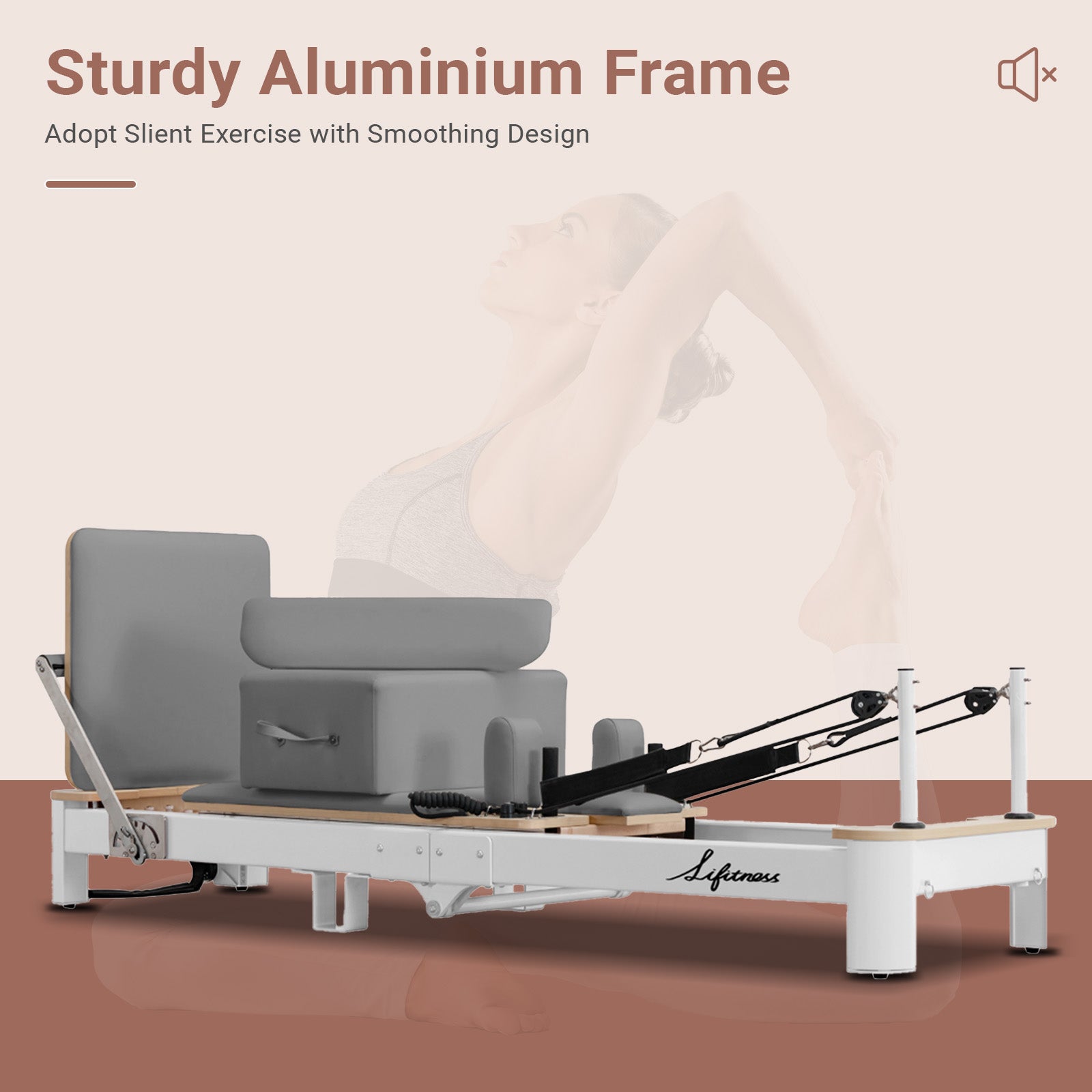 Foldable Pilates Reformer by USOR - Australian Sport & Fitness Store
