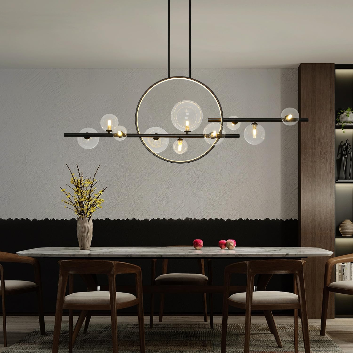  10-Light LED Glass Globe Sputnik Chandelier by USOR - Australian Chandelier Store