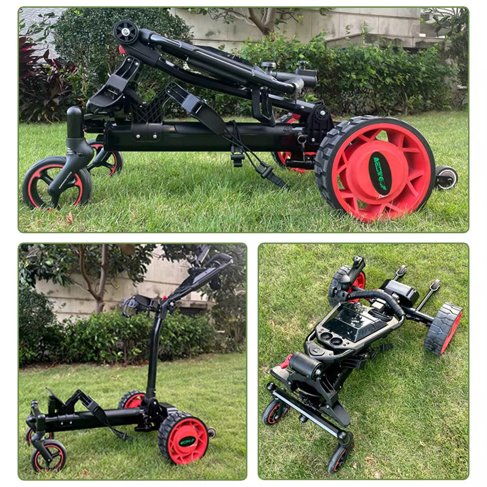 Follow Me Electric Golf Cart Buggy Remote Control Foldable Trolley 500W