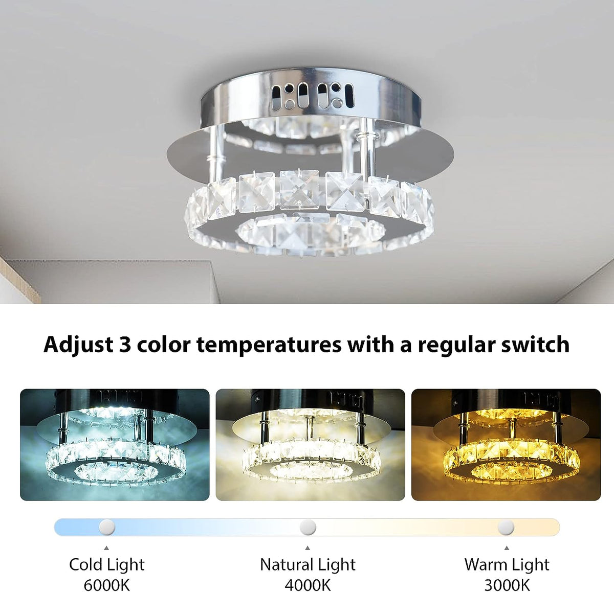Mini LED Crystal Chandelier by USOR - Australian Chandelier Store