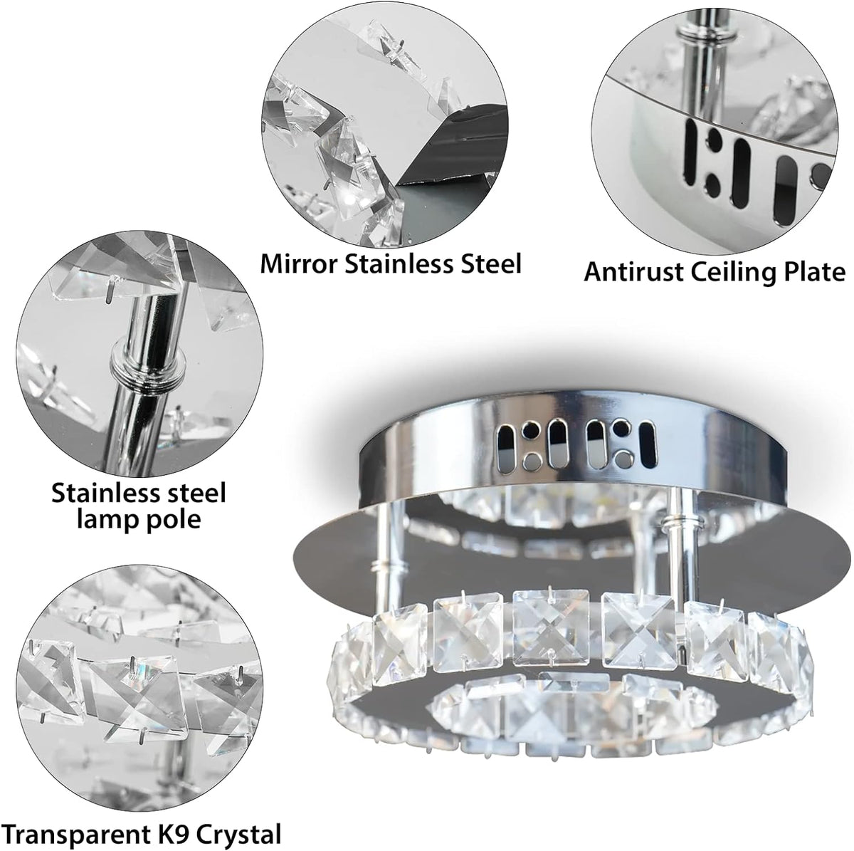 Mini LED Crystal Chandelier by USOR - Australian Chandelier Store
