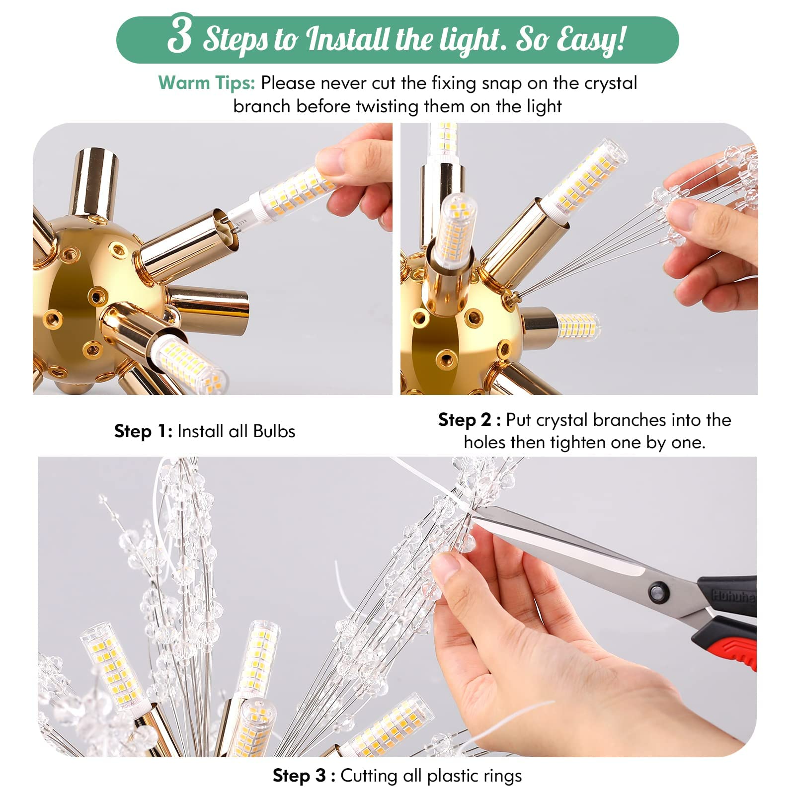 Crystal Firework Chandelier by USOR - Australian Chandelier Store
