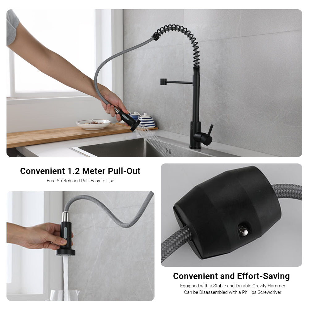 Smart Sensor Swivel Pull Out Kitchen Mixer Tap by USOR - Australian Furniture & Homeware Store