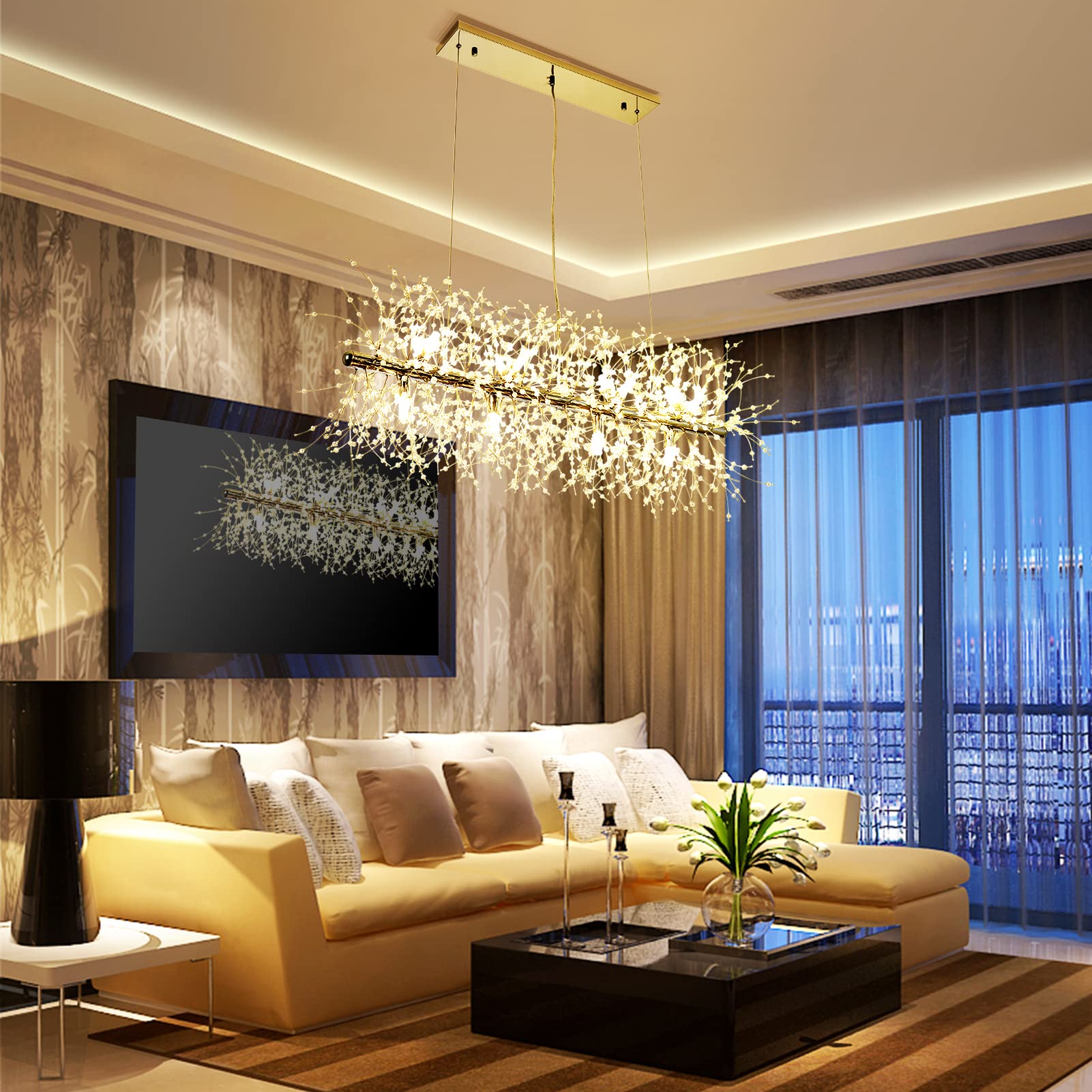 12 Lights Modern Firework Chandelier Firework by USOR - Australian Chandelier Store