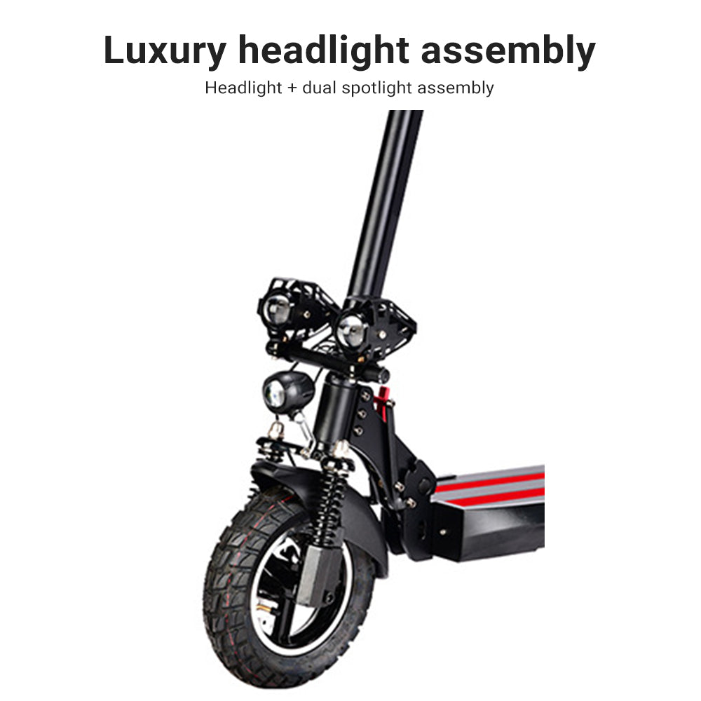 Foldable Electric Scooter 1000W Portable 40-50KM/H Off Road Adult e Bike w/ Seat