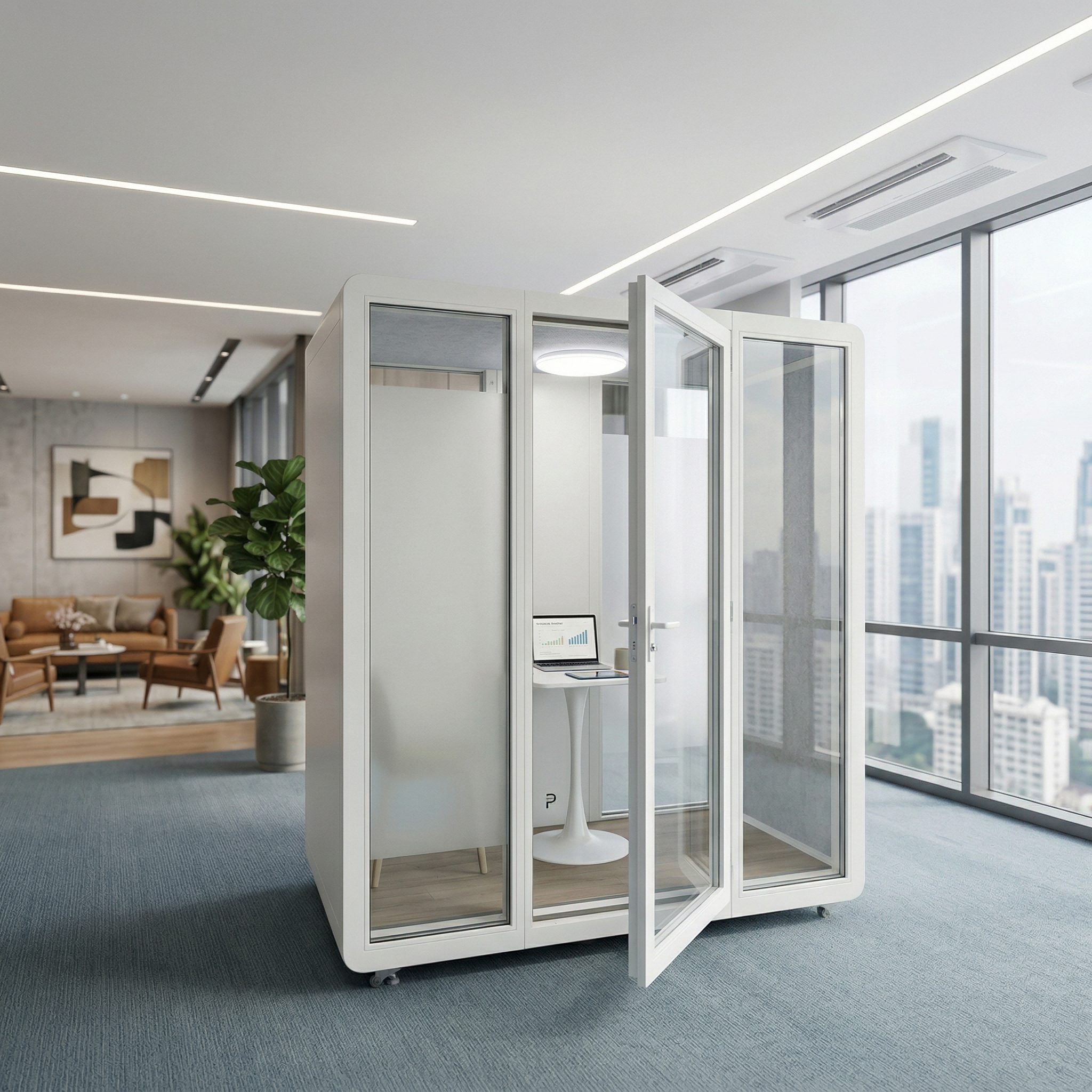 Made-to-Order Soundproof Booth Office Pod Privacy Phone Booth Portable Quiet Meeting Room
