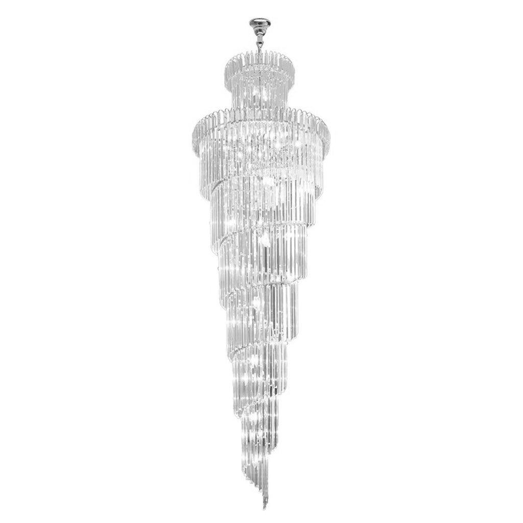 Luxury Modern Staircase Chandelier Spiral Crystal Chandelier for High Ceiling CL-LCAKE21