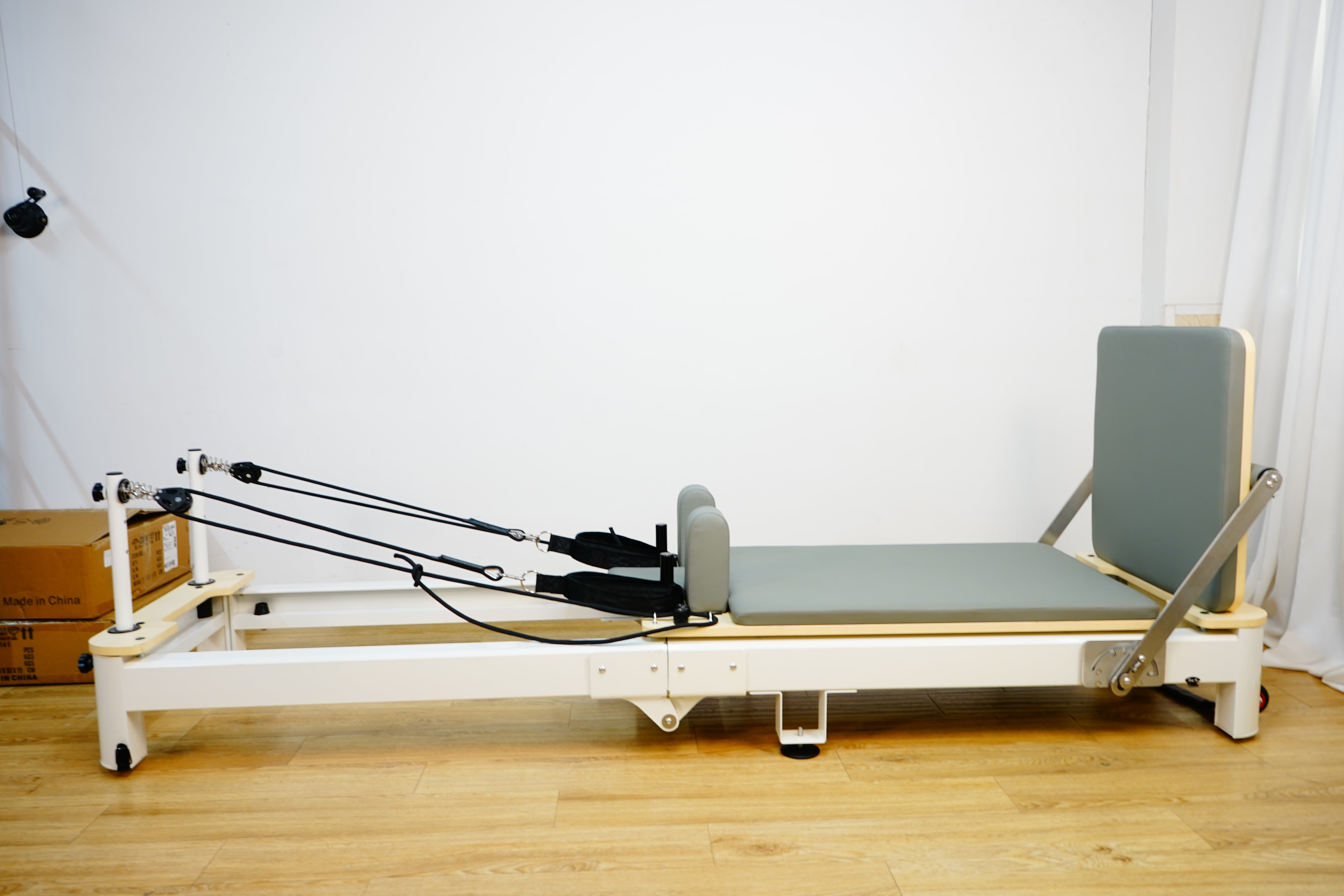 Foldable Pilates Reformer Fitness Exercise Pilate Machine for Home Gym