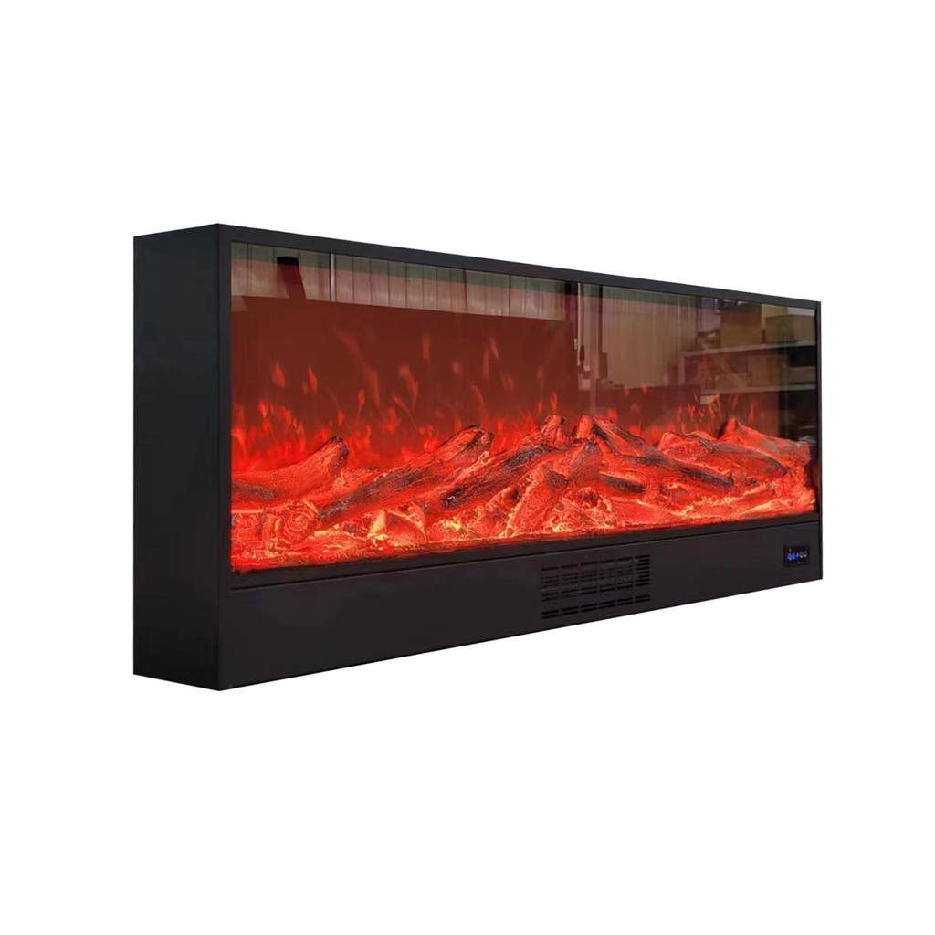 Electric Fireplace 120/150cm Recessed Wall Mounted 7Colors Dimmable Flame Effect