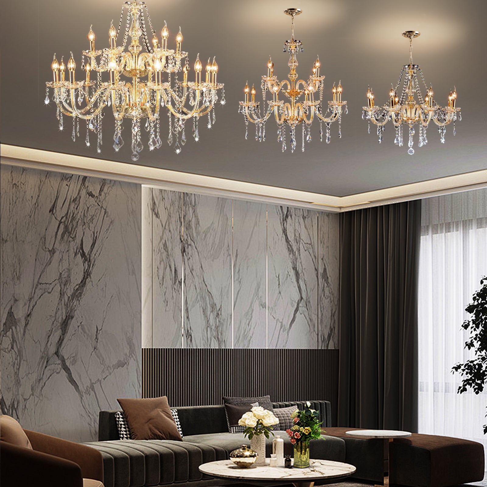 8 Lights Crystal Chandelier by USOR - Australian Chandelier Store