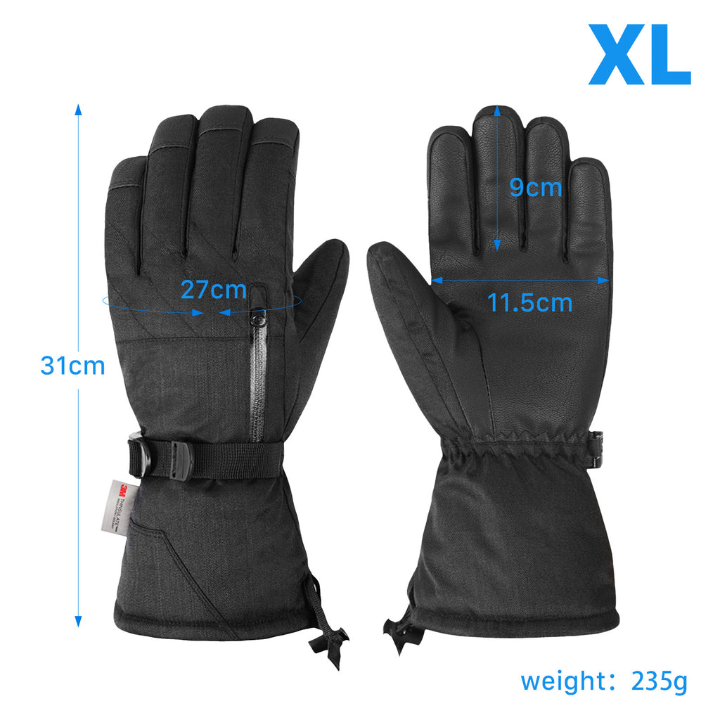 Winter Thermal Gloves Outdoor Sport Waterproof Touchscreen Windproof Warm Unisex