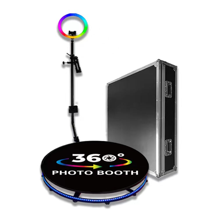 Auto Rotating Panoramic Photo Booth 360 Machine Party Flight Case