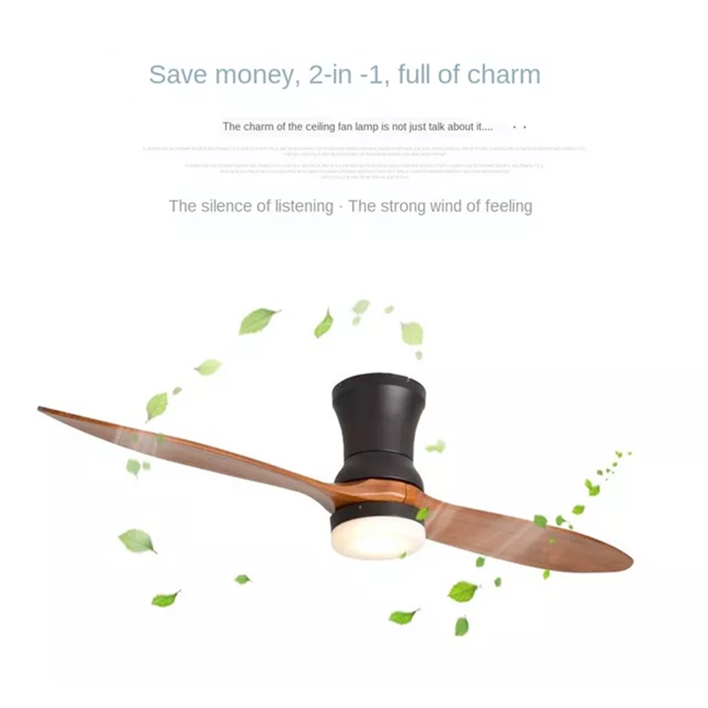 Ceiling Fan With LED Light 60"Designer 2Wood Coffee Blades 60W CF-6003