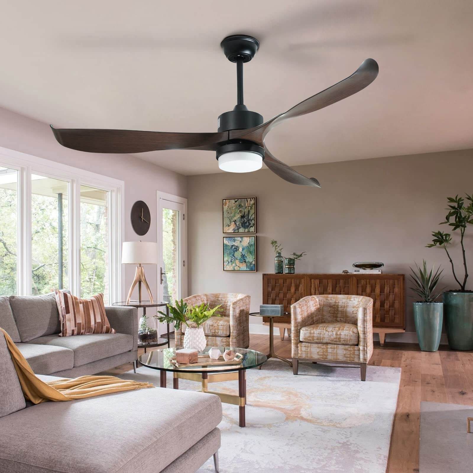 56" Ceiling Fan with Light with Light by USOR - Australian Chandelier Store