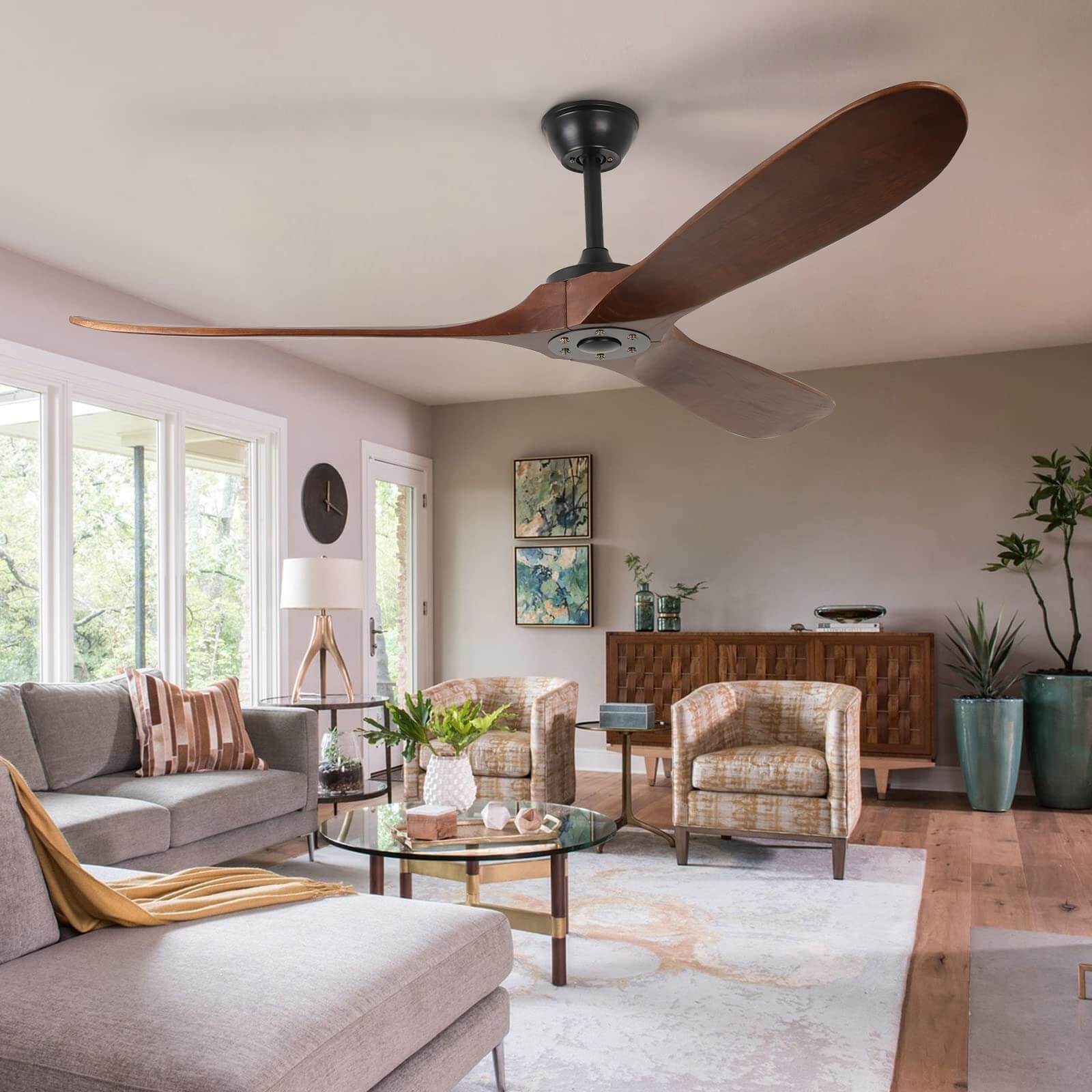 3 Wood Blades Ceiling Fan by USOR - Australian Chandelier Store