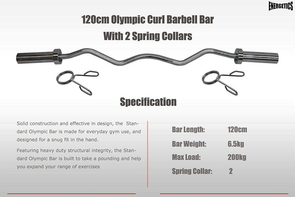 Workout Olympic Cruved barbell 120cm Bar