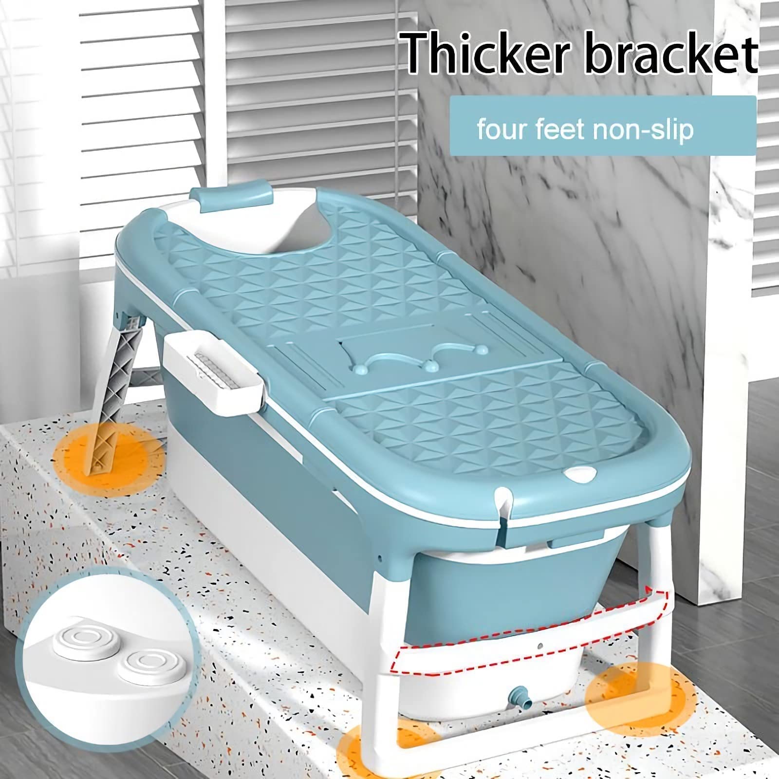148*62cm Adult Foldable Bathtub by USOR - Australian Furniture& Homeware Store