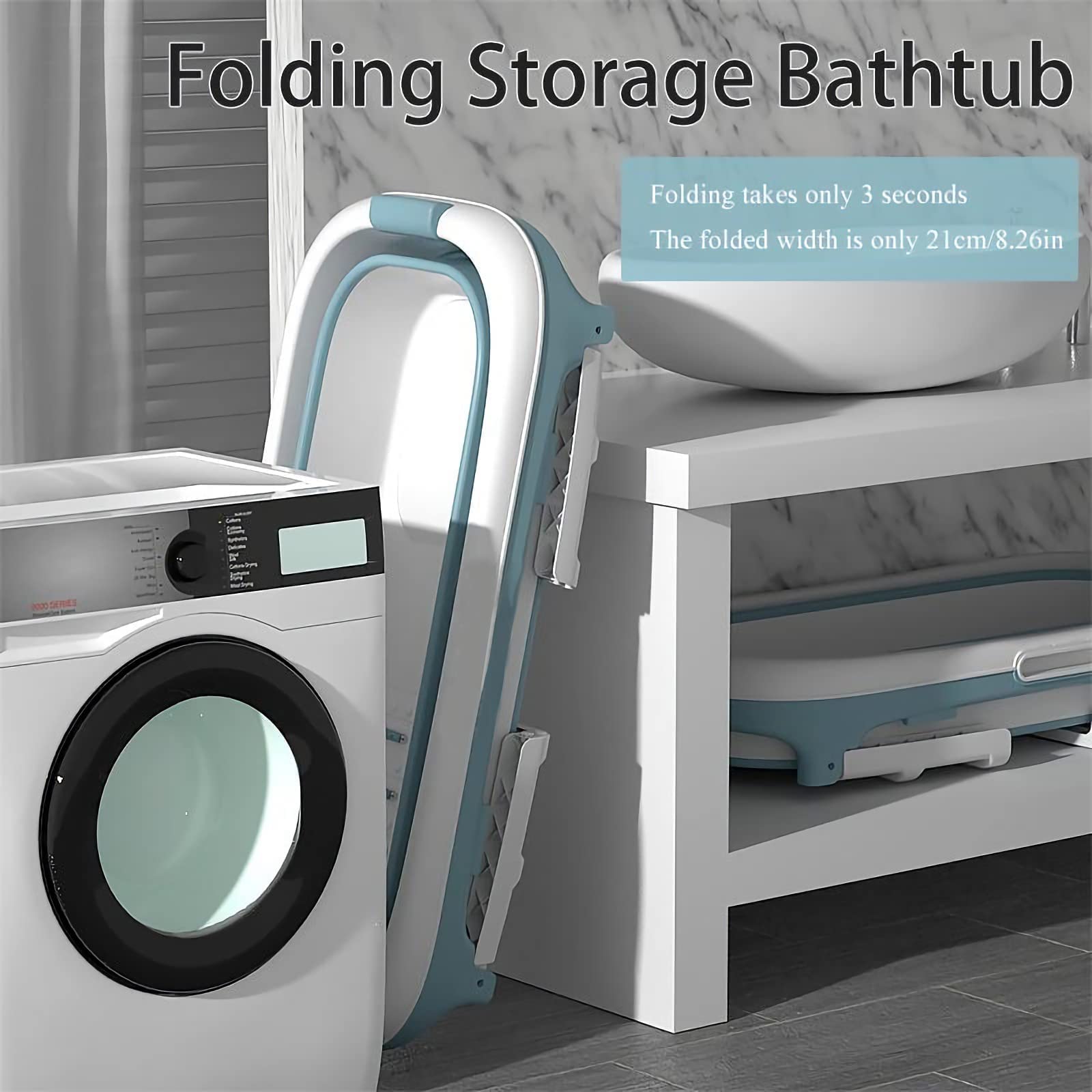 148*62cm Adult Foldable Bathtub by USOR - Australian Furniture& Homeware Store