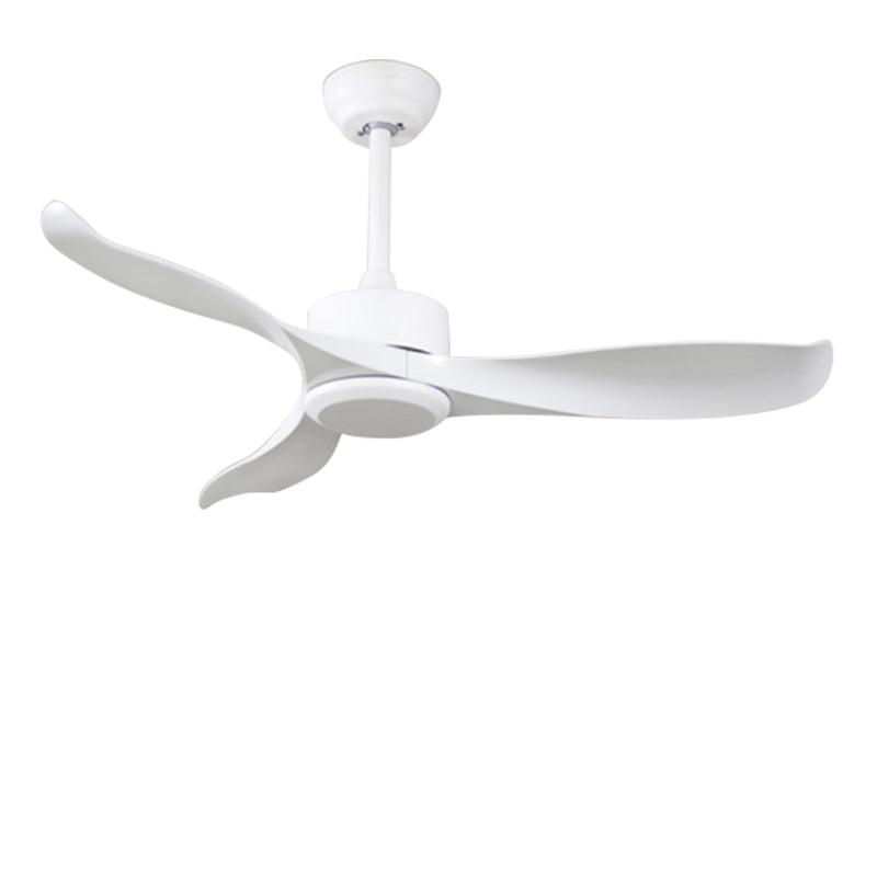 52'' Modern Pure White Ceiling Fan with Remote Control QIAOBIAN-3-P-2W-52-N