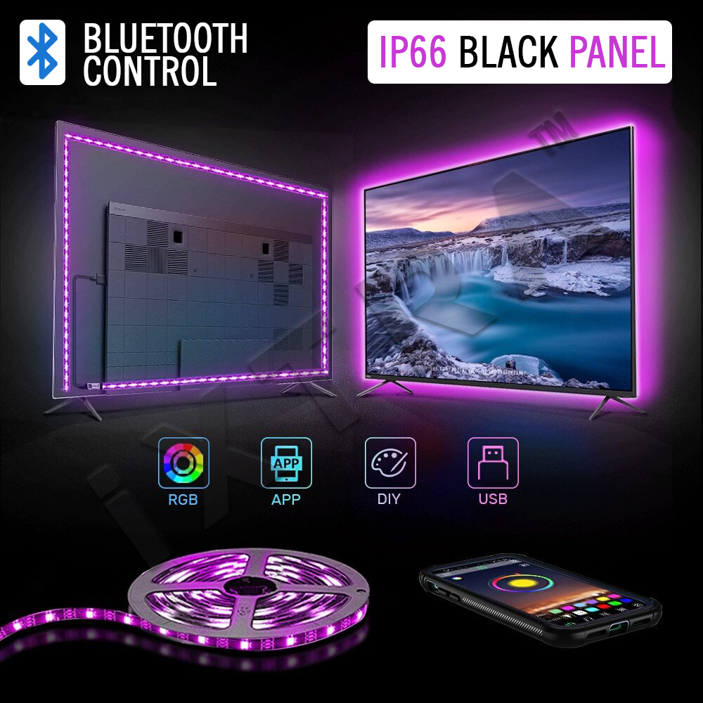 Bluetooth RGB LED Strip Light IP66 Waterproof